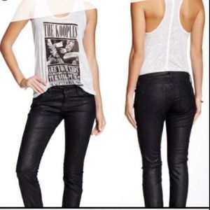 The Kooples skin coated faux leather jeans….SKIN